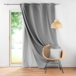 Rideau occultant/thermique/phonique doublure amovible 140 x 260 cm Coverline Anthracite, image n° 4