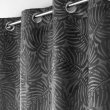 Rideau occutant 140 x 240 cm en velours relief Analia Anthracite, image n° 2