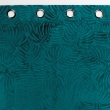 Rideau occutant 140 x 240 cm en velours relief Analia P&eacute;trole, image n° 3