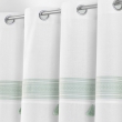 Rideau tamisant 140 x 240 cm 100% coton brod&eacute;  Amaya Vert, image n° 2