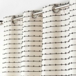 Rideau tamisant 140 x 240 cm coton recycl&eacute; + fils coup&eacute;s Linechic Naturel, image n° 2