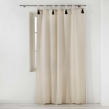 Rideau tamisant 140 x 240 cm en polycoton + pompons Cyrine beige, image n° 2