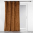 Rideau tamisant &agrave; oeillets 140 x 260 cm velours c&ocirc;tel&eacute; Casual Camel, image n° 3