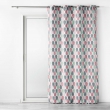 Rideau tamisant a oeillets L140 x H260 cm polyester Palpito Rose/Vert, image n° 1