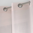 Rideau voile a oeillets 140 x 240 cm effet lin tissé Zazy Rose, image n° 3