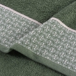 Serviette de toilette 50 x 90 cm éponge coton jacquard Belina Kaki, image n° 2