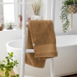 Serviette de toilette 50 x 90 cm éponge unie garance camel Marron, image n° 1