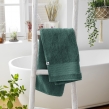 Serviette de toilette 50 x 90 cm éponge unie garance emeraude Vert foncé, image n° 1