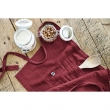Tablier serveur gaze de coton 45 x 80 cm Gaia Bordeaux, image n° 2