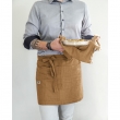Tablier serveur gaze de coton 45 x 80 cm Gaia Camel, image n° 4