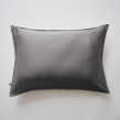 Taie d'oreiller 50 x 70 cm satin de bambou Salomé Anthracite, image n° 1