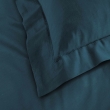 Taie d'oreiller 50 x 70 cm uni 57 fils lina  +point bourdon Bleu, image n° 2