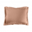Taie d'oreiller 50 x 70 cm uni 57 fils lina +point bourdon Blush, image n° 1