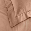 Taie d'oreiller 50 x 70 cm uni 57 fils lina +point bourdon Blush, image n° 2