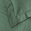 Taie d'oreiller 50 x 70 cm uni 57 fils lina +point bourdon C&egrave;dre, image n° 2
