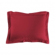 Taie d'oreiller 50 x 70 cm uni 57 fils lina  +point bourdon Marsala, image n° 1