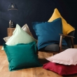 Taie d'oreiller 50 x 70 cm uni 57 fils lina  +point bourdon Noir, image n° 5