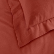 Taie d'oreiller 50 x 70 cm uni 57 fils lina +point bourdon Terracotta, image n° 2