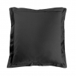 Taie d'oreiller 63 x 63 cm uni 57 fils lina  +point bourdon Noir, image n° 1