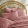 Taie d'oreiller brodée 63 x 63 cm jeanne rose boisé Vieux rose, image n° 2
