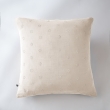 Taie d'oreiller brodée en gaze de coton 60 x 60 cm Gaïa Boho Naturel, image n° 1