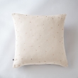 Taie d'oreiller gaze de coton 60 x 60 cm gaïa chic pampa Naturel, image n° 1