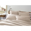 Taie d'oreiller gaze de coton 60 x 60 cm gaïa chic pampa Naturel, image n° 4