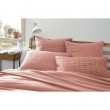 Taie d'oreiller gaze de coton 60 x 60 cm gaïa mix rose pêche Rose, image n° 4