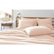 Taie d'oreiller gaze de coton brodée fil or 50 x 70 cm Gaia Chic Rose, image n° 2