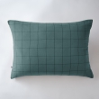 Taie d'oreiller gaze de coton tissée  50 x 70 cm Gaia Match Bleu canard, image n° 1
