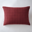 Taie d'oreiller gaze de coton tissée  50 x 70 cm Gaia Match Lie de vin, image n° 1