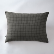 Taie d'oreiller gaze de coton tissée 50 x 70 cm gaïa mix Anthracite, image n° 1