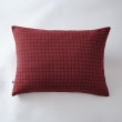 Taie d'oreiller gaze de coton tissée 50 x 70 cm gaïa mix Bordeaux, image n° 1