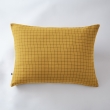 Taie d'oreiller gaze de coton tissée 50 x 70 cm gaïa mix Jaune safran, image n° 1
