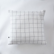 Taie d'oreiller gaze de coton tissée  60 x 60 cm Gaia Match Blanc, image n° 1