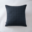 Taie d'oreiller gaze de coton tissée  60 x 60 cm Gaia Match Bleu marine, image n° 1