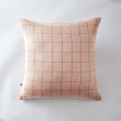Taie d'oreiller gaze de coton tissée  60 x 60 cm Gaia Match Rose, image n° 1
