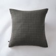 Taie d'oreiller gaze de coton tissée 60 x 60 cm gaïa mix Anthracite, image n° 1
