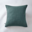 Taie d'oreiller gaze de coton tissée 60 x 60 cm gaïa mix Bleu canard, image n° 1
