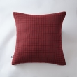 Taie d'oreiller gaze de coton tissée 60 x 60 cm gaïa mix Bordeaux, image n° 1