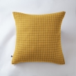 Taie d'oreiller gaze de coton tissée 60 x 60 cm gaïa mix Jaune safran, image n° 1