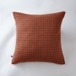 Taie d'oreiller gaze de coton tissée 60 x 60 cm gaïa mix Terracotta, image n° 1