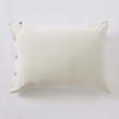Taie d&rsquo;oreiller volant plat 50 x 70 cm 100% coton Percale unie PERRINE Pampa, image n° 2