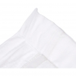 Taie d'oreiller volant plat 63 x 63 cm uni 57 fils lina  + point bourdon Blanche, image n° 3