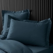 Taie d'oreiller vp 50 x 70 cm percale uni 78 fils percaline  +p bourdon Bleu Nuit, image n° 5