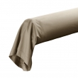 Taie de traversin 85 x 185 cm percale uni 78 fils percaline  +p. bourdon Sable, image n° 1