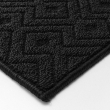 Tapis anti dérapant rectangle 50 x 120 cm bouclette Losi Noir, image n° 2