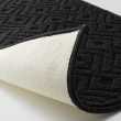Tapis anti dérapant rectangle 50 x 120 cm bouclette Losi Noir, image n° 3
