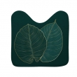 Tapis contour wc 45 x 45 cm microfibre imprimée Jade, image n° 1