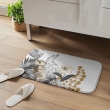 Tapis de bain 45 x 75 cm microfibre imprimee kelly  des. place Blanc, image n° 4